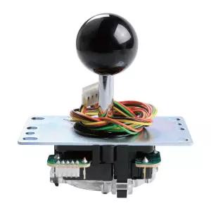 SANWA JLF-TP-8YT 아케이드 조이스틱 블랙 볼 탑 - 프리미엄 고정밀 반응형 컨트롤 멀티 플랫폼 호환 게임