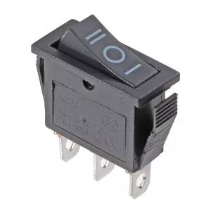 AC 16A/250V 20A/125V 3핀 SPDT 켜기-끄기 3단계 스냅 로커 스위치 블랙