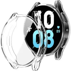 삼성 갤럭시 워치 4/5/6/7용 시계 케이스 40mm 스크린 프로텍터 TPU 올라운드 범퍼 보호 커버 설치가