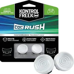 Xbox One 및 Series X 컨트롤러용 KontrolFreek CQC 러시 성능 엄지 스틱 미드 라이즈 오목 화이트