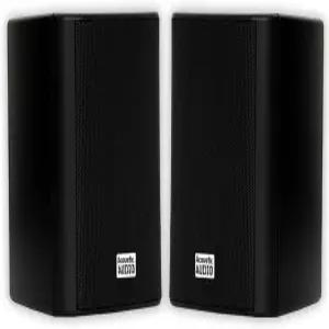 골드우드 AA351B의 어쿠스틱 오디오 2웨이 고성능 실내 500W 스피커와 강력한 베이스(1쌍 블랙)