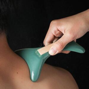세라믹 괄사마사지기 어깨 오일 피콕 옐로 전신 블루 9 뼈 스크래치 경락 및 승모근 얼굴괄사마사지기 안마기 플레이트 셀프 바디
