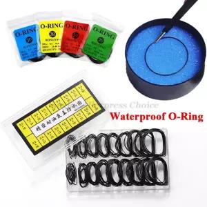 1 상자 시계 켓 그리스 케이스 고무 방수 O-링 씰 0.5/0.6/0.7mm 제조 업체 용 내유성 수리 도구