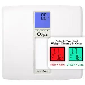 Ozeri 웨이트마스터 II 440파운드 체중계 BMI 및 체중 변화 감지 기능이 있는 스텝온 목욕