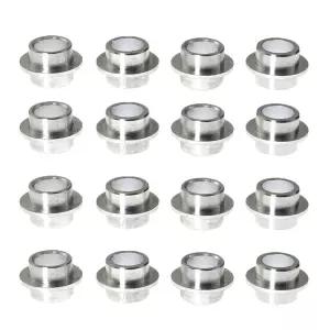 RLECS 16pcs 8mm 롤러 스케이트 베어링 켓 실버 스케이트보드 스쿠터 쿼드 인라인 휠 스페이서