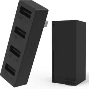 Xbox Series X용 JZWShop 4 포트 USB 허브 2.0 호환되는 고속 스플리터 확장 어댑터