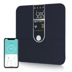 스마트 체중계와 BMI 체지방량 디지털 욕실 체중계 정확한 17코어 체성분 분석기 지방 비율 가정용 듀얼