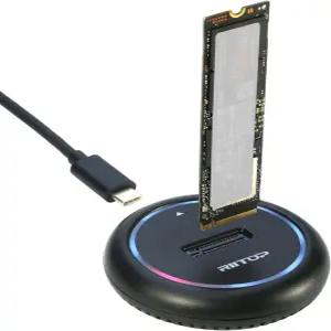 에서 USB 도킹 스테이션 및 B+M 키 SATA SSD 모두를 위한 RIITOP M.2 인클로저