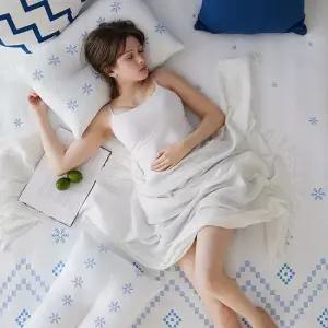 어바웃코지 [SS] 자카드 냉감패드+냉감경추베개세트 쿨매트 쿨패드 침대패드