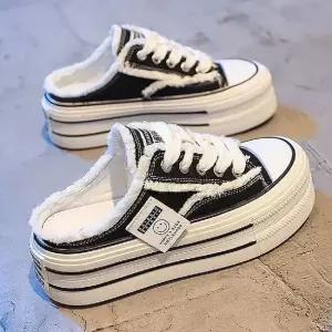 통굽 키높이 여성 블로퍼 뮬신발 데일리 스타일슈즈 블로퍼 뮬스니커즈 뮬슬리퍼