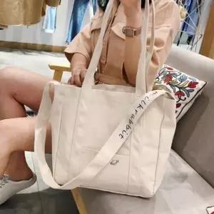 데일리가방 학생용 크로스 에코 쇼퍼백 2컬러 캐주얼백 크르소백 캔버스가방