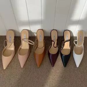 뾰족 스틸레토 구두 스트랩 하이 힐 뮬 코디 여성 뾰족구두여성하이힐