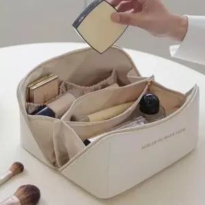 여행용 메이크업 화장품 케이스 지퍼 파우치 거치함 대용량파우치 여행용화장품박스