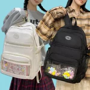 여성용 데일리 고등학생 책가방 백팩 여행용 가방 여자 대학생 학생용 고등학생가방
