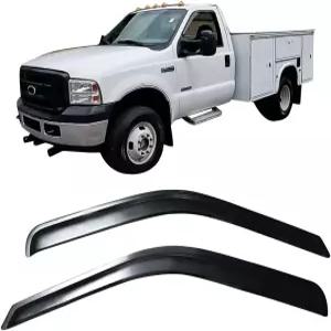 IKON 모터스포츠 테이프 온 외부 윈도우 바이저 1999-2016 포드 F250 F350 F450 F550 슈퍼 듀티 스탠다드