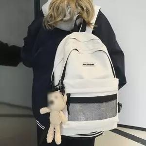 학생책가방 신상 백팩 학생 가방 데일리 커플 인기 아이보리 10대가방 학생책가방