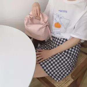 여성용 데일리 셔링 미니 토트백 가벼운 핸드백 5컬러 미니백 데일리가방 미니가방