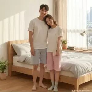 [갤러리아] 면 체크 패턴 여성남성 홈웨어 커플 실내복 하의(EZ1971BEZ2971B)