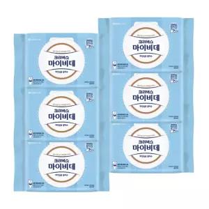 [크리넥스] 마이비데 물티슈 대용량 캡형 60매 x 6팩 클린케어 화장실용 비데용 물에녹는 비데티슈