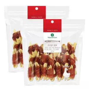 네츄럴코어 오리말이 황태 220g x 2개 애견간식