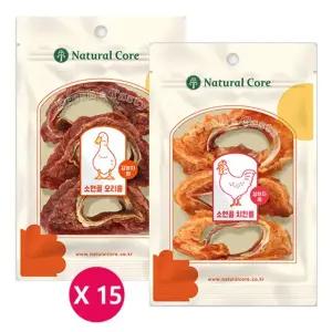네츄럴코어 소연골 오리/치킨롤 65g x 15개 애견간식