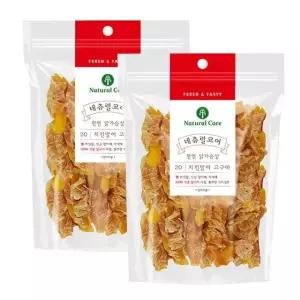 네츄럴코어 치킨말이 고구마 220g x 2개 애견간식
