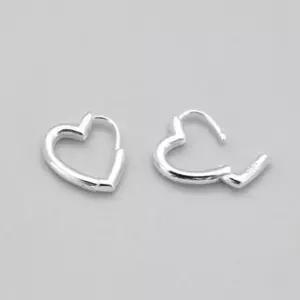 실버 Heart one touch earring (Silver925)