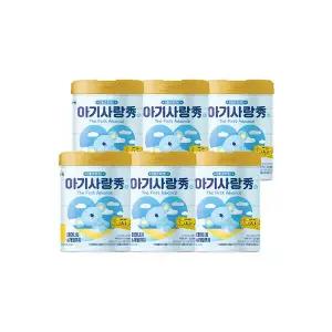 [하프클럽/남양]남양 아기사랑 수 캔분유 800g 1단계 6캔