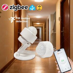 Zigbee 미니 소형 PIR 동작 감지기 인간 적외선 보안 도난 앱 원격 모니터는 Zigbee2MQTT와 함께 작동합니