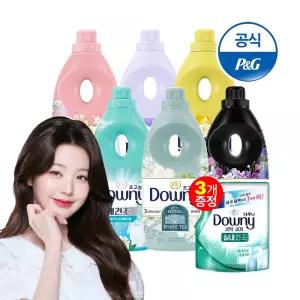다우니 초고농축 섬유유연제 실내건조/탈취파워/5성급 호텔컬렉션 1L 6개 모음 + 유연제 200ml 3개 증정