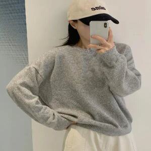 울 카이니 루즈핏 라운드넥 니트 (9color)