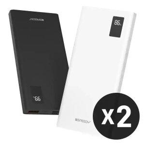 1개+1개 스피디 슬림 핏 PD 20W 고속 보조배터리 10000mAh (+C타입케이블)