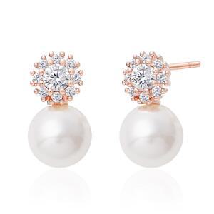 심플 베이직 진주 아미에 14K 골드핀 원터치 귀걸이