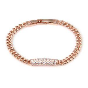 올가 / 14Kgp 여자 패션 볼드 레이어드 로즈골드 체인 예쁜 우정 팔찌