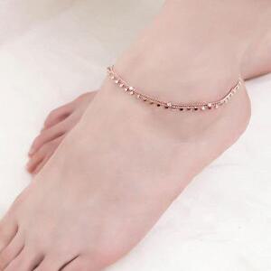 브랑누아 / 14Kgp 여자 패션 볼드 레이어드 로즈골드 체인 예쁜 우정 팔찌