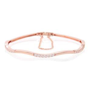 알로하 / 14Kgp 로즈골드 여자 여름 패션 데일리 레이어드 뱅글 체인 예쁜 우정 팔찌