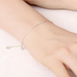 925 SILVER 실키라인 레이어드 체인 패션 실버 은 팔찌