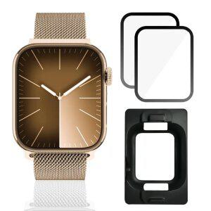 클로버나인 3D 커브드 PET 풀커버 애플워치 액정보호필름 1매 1+1