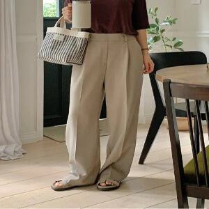 히어린 와이드 밴딩 슬랙스 (2color)