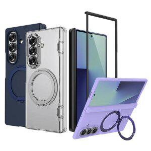 갤럭시 Z 폴드7 힌지보호 맥세이프 거치대 하드 풀커버 케이스