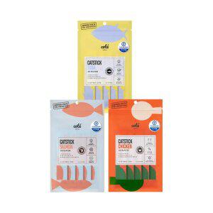 꼬뜨 캣스틱 혼합 3종(치킨/연어/참치) x 1set