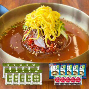 자연맘스토리 메밀 사골 물비빔냉면 10인분 1세트 (면1인분10개+육수5개+비빔장5개)