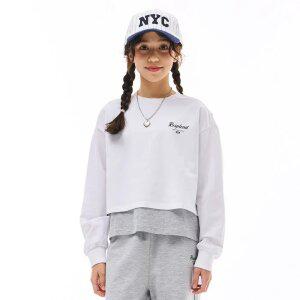 [오션스카이] [2color] 여아 크롭 티셔츠