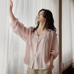 [JUST BETTER] 여리여리 플랫 끈블라우스