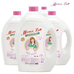 맘스럽 섬유유연제 로즈향 2.5Lx4개입 퍼퓸타입 실내건조