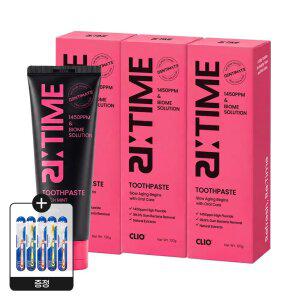 크리오 덴티메이트 리타임 1450 고불소 바이옴솔루션 치약 피치민트향 120g 3개