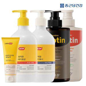 종근당건강 락토덤 생보습제 1+1 외 유산균 바디로션/워시 우리가족 보습 기획전