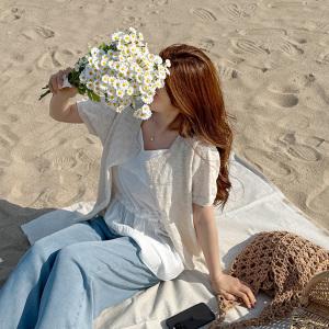 [제작/빅사이즈]이블렛 셰링드 반팔 니트 가디건 제이스타일