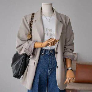 (안나앤플러스) 테리진 싱글 자켓[자켓EDM59] 빅사이즈