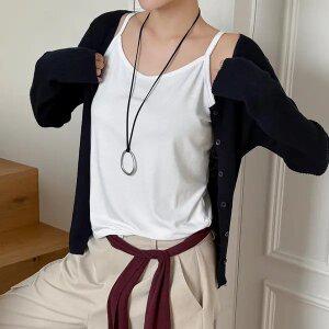 [제작/빅사이즈]이블렛 메이룬 찰랑 루즈핏 컬러 나시 제이스타일